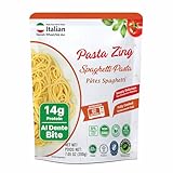 Pasta Zing Spaghetti Pasta Made with Italian Durum Wheat | Ready to Eat Meals in 60 seconds | Fully Cooked, Microwave Meals, Ready Pasta for Dinner, Easy Dinner Sides | Pack of 7, 7.05 Ounce