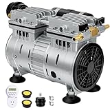 Pond Aerator, 3/4 HP Compressor for Up to 3 Acres, Dual Adjustable Outlets, Timer, Valves. Bubbler Up to 60 Feet Deep, Pond Aerators/Pond Pumps for Outdoor Ponds