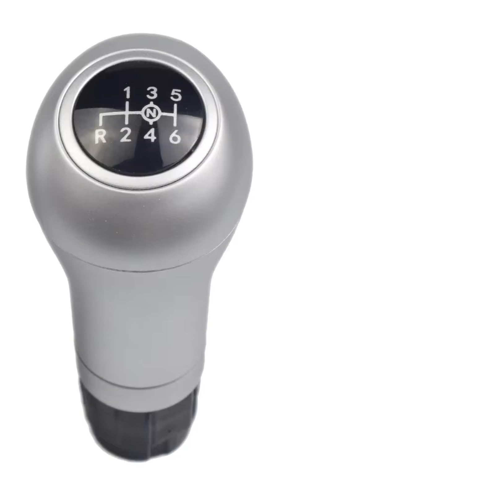 HILLAR Car Gear Stick Knob for Benz W203 S203 CL203 W209 W204 C204 C63 C300 C250 W207 Gear Stick Knob 6 Speed Manual Car Shift(Silver-6-Down-14.5)