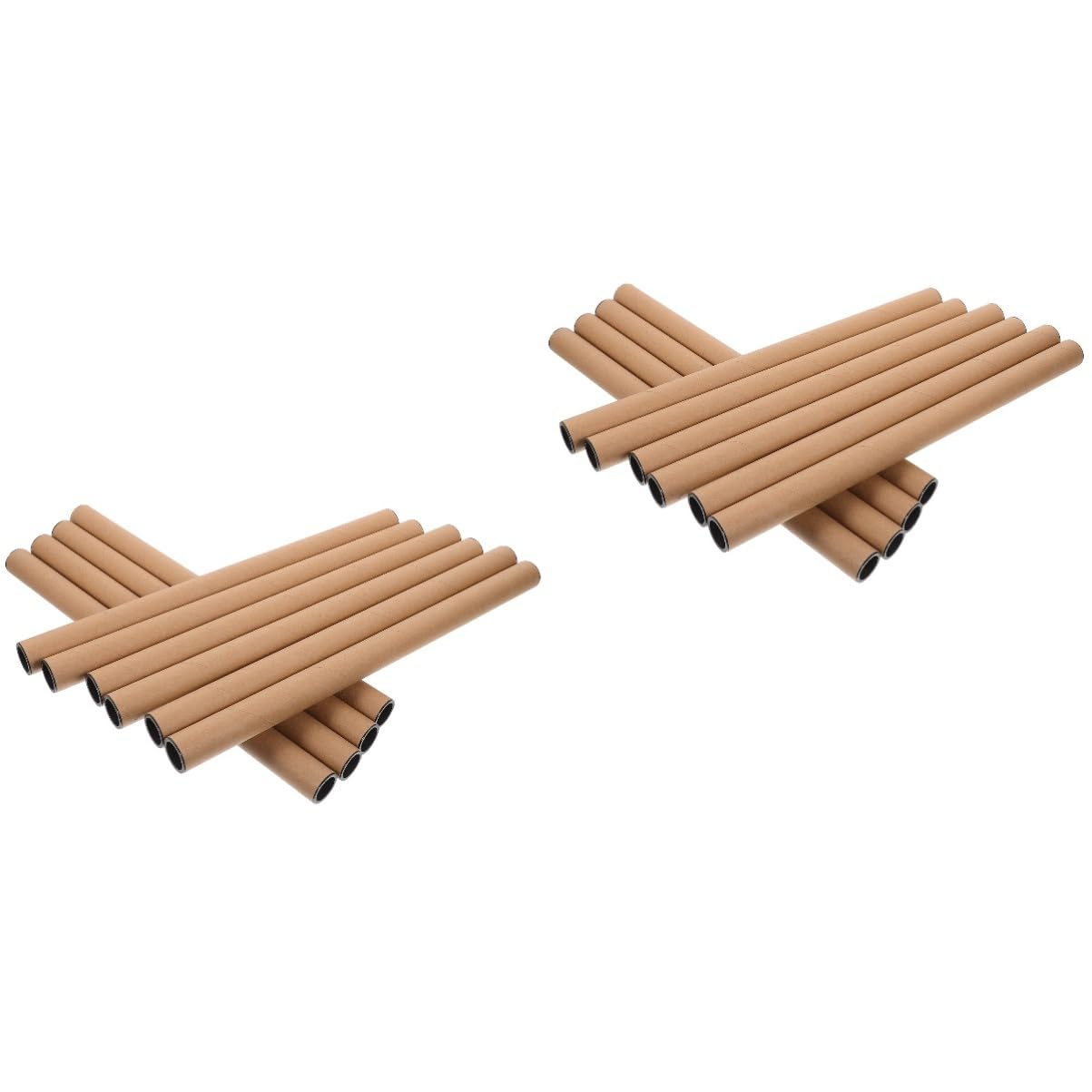 KALLORY 20pcs Cardboard Mailing Tubes Poster Holder for Artwork Crafts Documents Reusable Storage for Shipping Transporting Posters