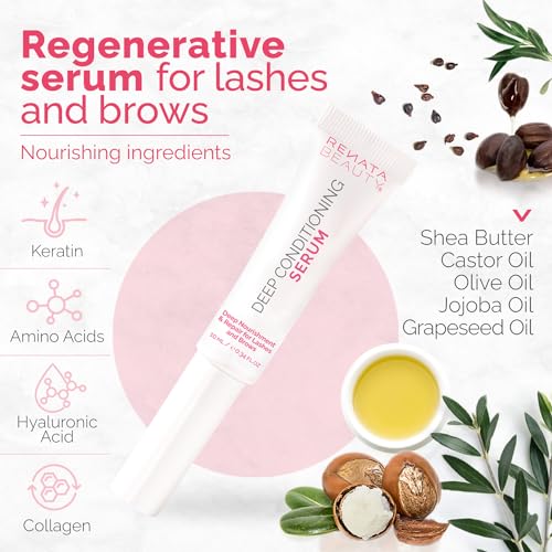 RB RENATA BEAUTY Lash and Brow Conditioner Serum – Regenerating & Repairing Serum – Deep Conditioning Eyebrow & Eyelash Serum for post-Lamination and Lash Lift Aftercare – Lash and Brow Daily Care - Image 4