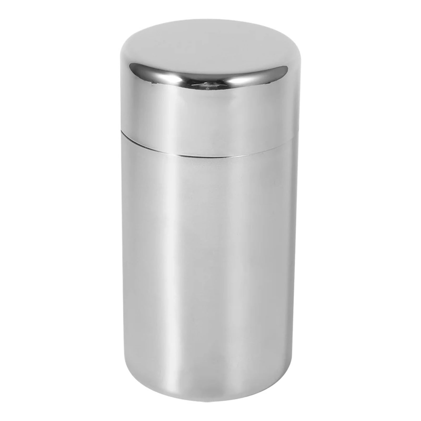 UBOHUZ Double Lid Tea Tin 400ml/550ml Stainless Steel Canister Moisture-proof Airtight Can With Inner Caddy for Tea, Coffee(550ml)