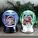 Neil Enterprises Inc. Large LED Light Up Photo Snow Globe with Black Base