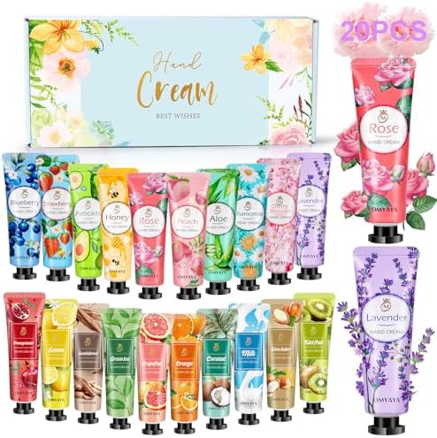 OFUN Conjunto de 20 unidades de creme para as mãos para mulheres,...