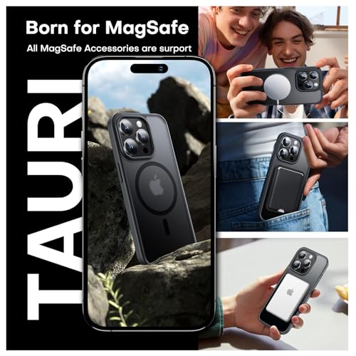 image for TAURI Magnetic for iPhone 15 Pro Case, Designed for Magsafe with Scree