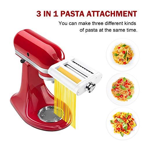 (34 OFF) 3 in 1 Roller & Cutters Attachment Set For KitchenAid Stand