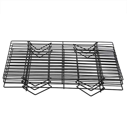 Grilles de Refroidissement 3 Étages, Plateaux Empilables Acier au Carbone 34 x 24,5 x 19,5 cm