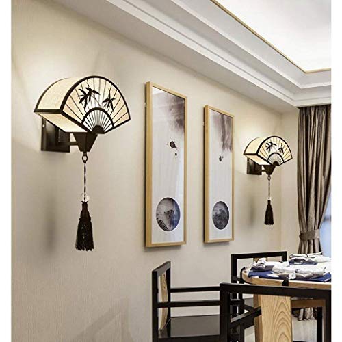 Applique murale ventilateur chinois LED design moderne pour salon