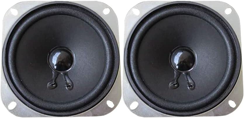 Desconocido 2 Altavoces de 4 Pulgadas Tree/Medium/Bass Woofer 8ohm 10W Altavoz de frecuencia Completa Altavoces súper Finos para Cine en casa DIY