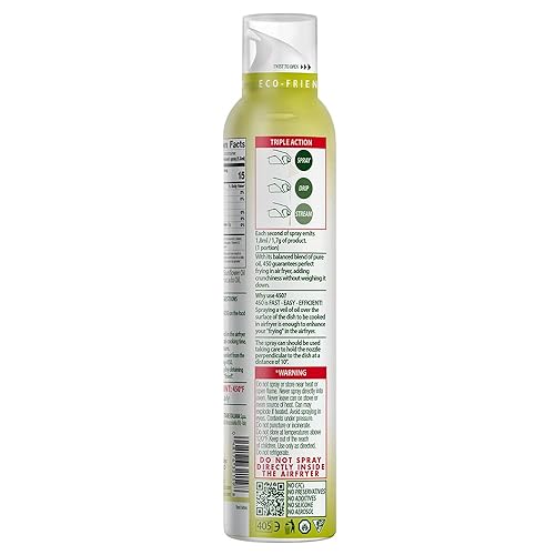 Miniatura 3 de Mantova - Spray para freidora de aire totalmente natural cocción a alta temperatura punto de humo de 450F fácil de usar producto de Italia paquete