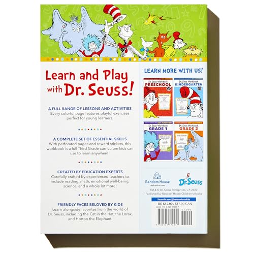 Dr. Seuss Workbook: Grade 3: 260+ Fun Activities with Stickers and More! (Language Arts, Vocabulary, Spelling, Reading Comprehension, Writing, Math, Multiplication, Science, SEL) (Dr. Seuss Workbooks) - Image 8