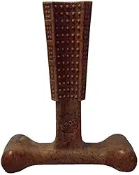 JAMBO PET Mordedor Osso BambooBone em formato T, Limpa Dentes, Alivia Estresse, Fortalece Gengiva e Hálito Saudável, Sabor Carne, Médio