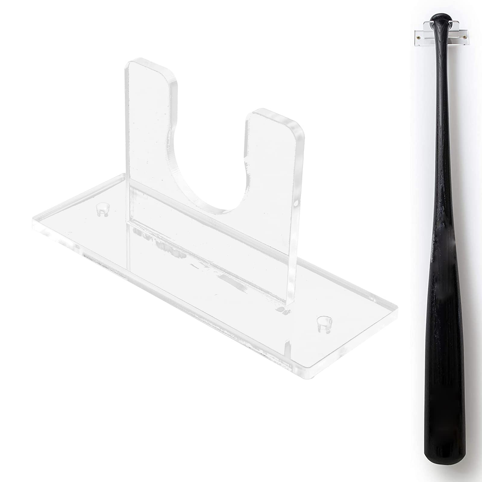 FLYXF Baseball Bat Hanger Holder Wall Mount Rack Mount Install Softball Holder Easy Hanging Baseball Bat Display Stand