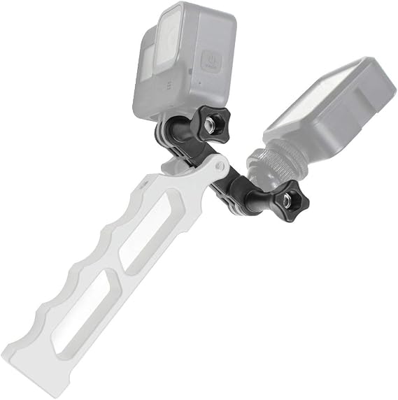 Double Connection Mounting Vertical Bracket Adapter Compatible with GoPro Action Camera Photography Accessories