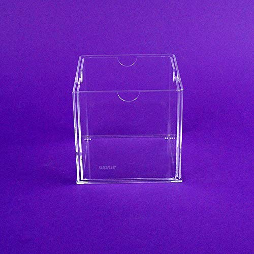 CUBO METACRILATO PORTAHOJAS 14 X 14 CM