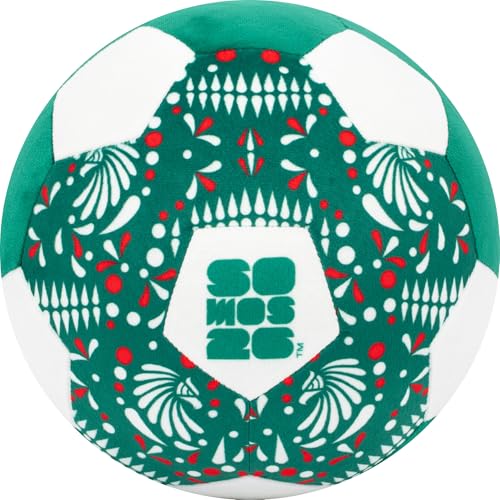 Image of Jazwares FIFA World Cup 2026 Mexico 9-Inch Plush Soccer Ball - Soft, Collectible World Cup Plush Toy - National Team Heritage Design - Ages 3+