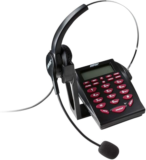 AGPtEK Corded Telephone with Headset & Dialpad for House