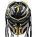Predator Motorcycle Helmet – DOT Approved – Custom Made, Fibreglass, Unisex for Powersports, Sports, and Outdoor - Yellow Abyss