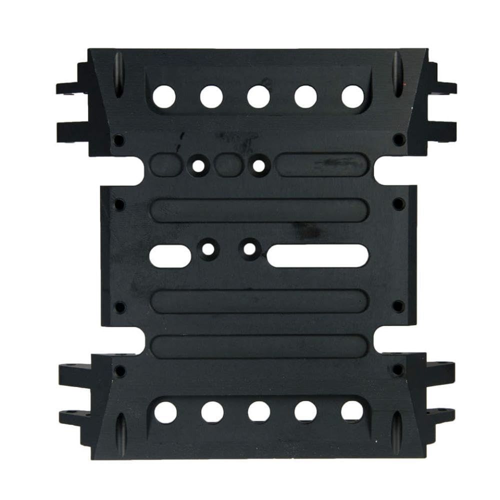COMODO RC Crawler Chassis Skid Plate 1/10 Scale Aluminium Übertragung Berg Kompatibel mit Wraith 90018(Black)