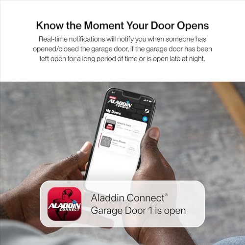 Image of Genie Chain Drive 500 1 /2 HPC Smart Garage Door Opener, Model 1135-VM | Aladdin Connect Wi-Fi, Durable Chain Drive, Smart Control from the App, Works with Alexa, for Residential Garage Doors