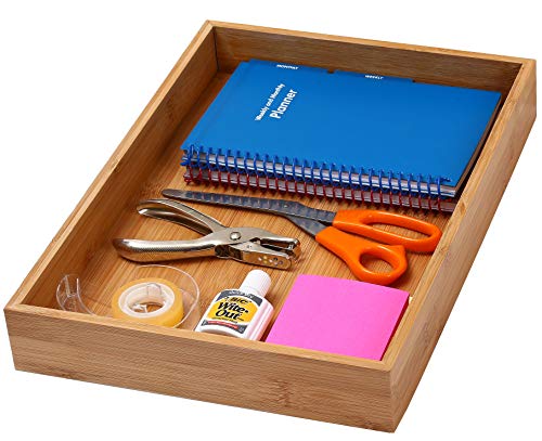 YBM HOME & Kitchen Bamboo Drawer Organizer Box 14" Lx10 Wx2 H #319 by YBM HOME - Used condition - Image 2