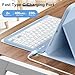 IAMKHO Keyboard Case for iPad (A16) 11th Generation 11 Inch 2025, iPad 10th Generation 10.9 Inch 2022 with Built-in Left Side Pencil Holder, Detachable Wireless Bluetooth Keyboard Case, Sky Blue-1