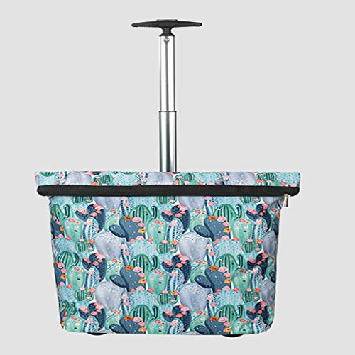 WBBML Bolsa de Compras Plegable de Camiones de Mano, Carrito de Compras, Bolsa de Tiras/E Cover