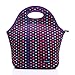 Cosfash Neoprene Lunch Tote Insulated Reusable Picnic Lunch Bags Boxes for Men Women Adults Kids Toddler Nurses (Purple)