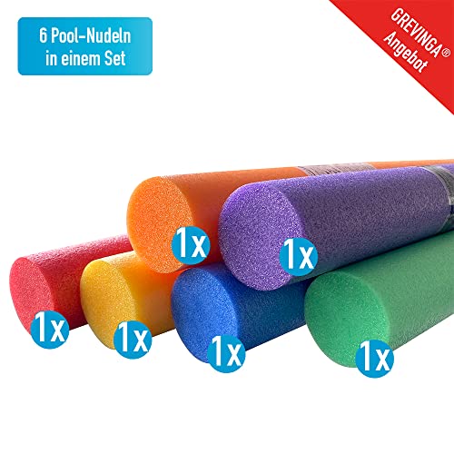 Grevinga Splash Pool Nudel Set (6er Set) 2. Wahl