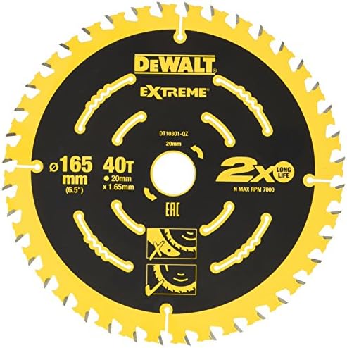 DEWALT Corded Extreme Framing Blade 165mm range, DT10301-QZ 40
