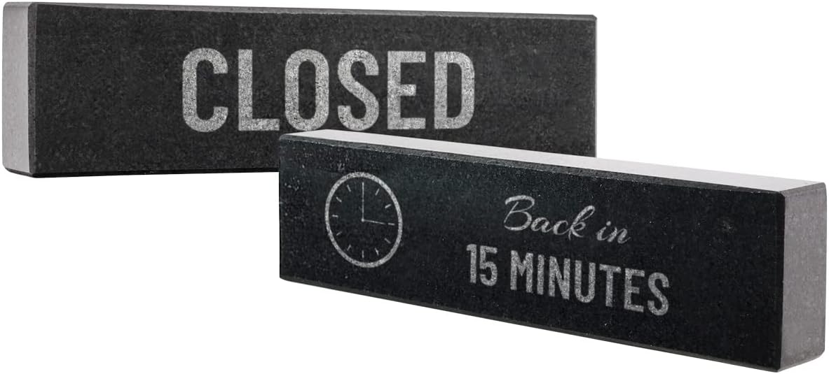 Personalize Black Granite Nameplate - Offered in Two Sizes- A Great Gift to Celebrate A New Job, Promotion, Graduation or New Office (7 x 2 x 2)