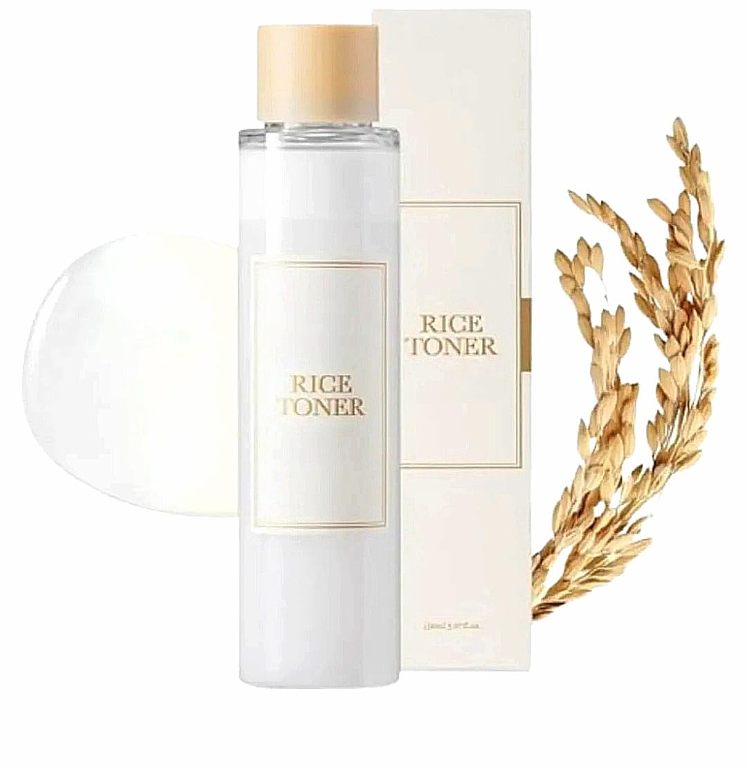 Problem Solve Rice Toner – Korean Skincare Facial Toner, Alcohol-Free, Oil Control, Soothing & Hydrating, Suitable for All Skin Types – 150ml (5.07 fl oz)