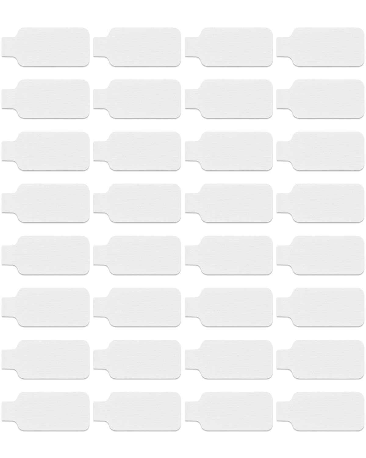 32 Pcs Cable Labels, Write On Cord Labels, Wire Cable Tags, Wire Tags for Electronics, Computers Cable Management and Identification, White, 1.77" x