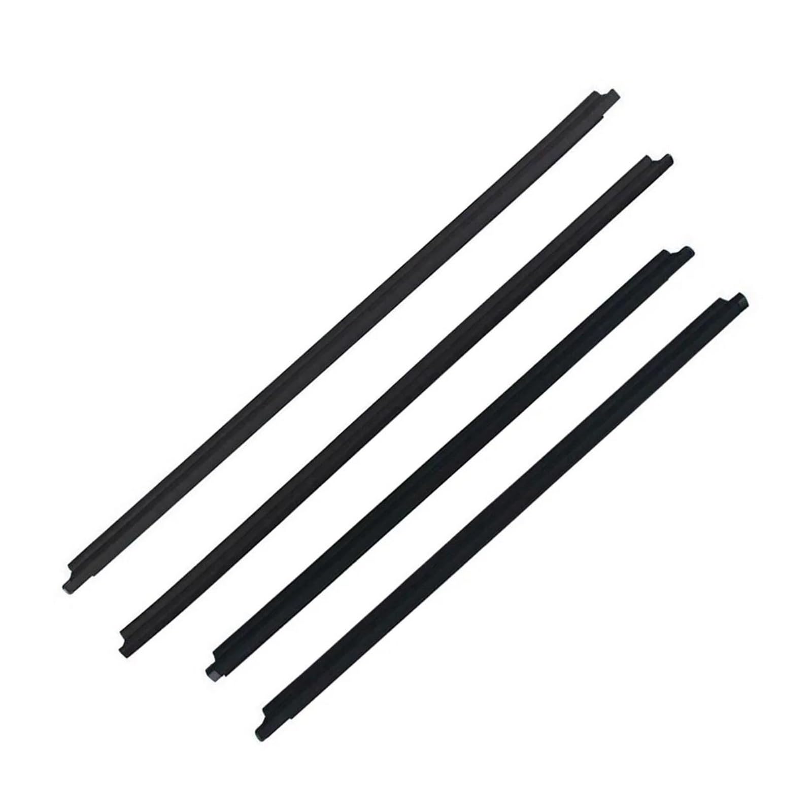 Hlwxmdz One Color For Toyota For Fortuner 2004-2015 4Pcs Outer Windows Rubber Weatherstrip Door Sealing Belt Moulding Trim Car Window Seals