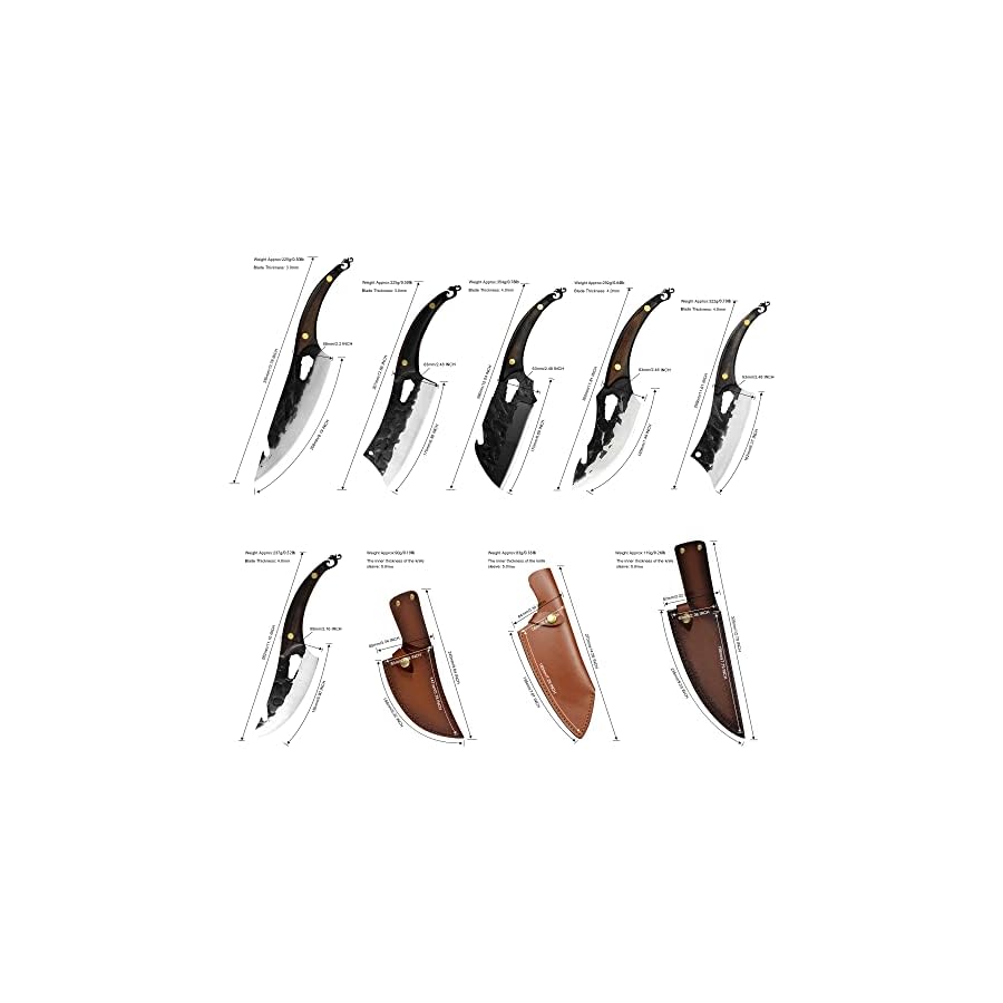 XYJ-FULL-TANG-Outdoor-Chef-Knife-6-pieces-Set-Stainless-Steel-Slice-Kitchen-Knives-Come-With-Universal-Leather-Case-Carry-Knife-Bag-Cutlery-Knives-Accessories XYJ FULL TANG Outdoor Chef Knife 6-pieces Set Stainless Steel Slice Kitchen Knives Come With Universal Leather Case Carry Knife Bag Cutlery Knives Accessories