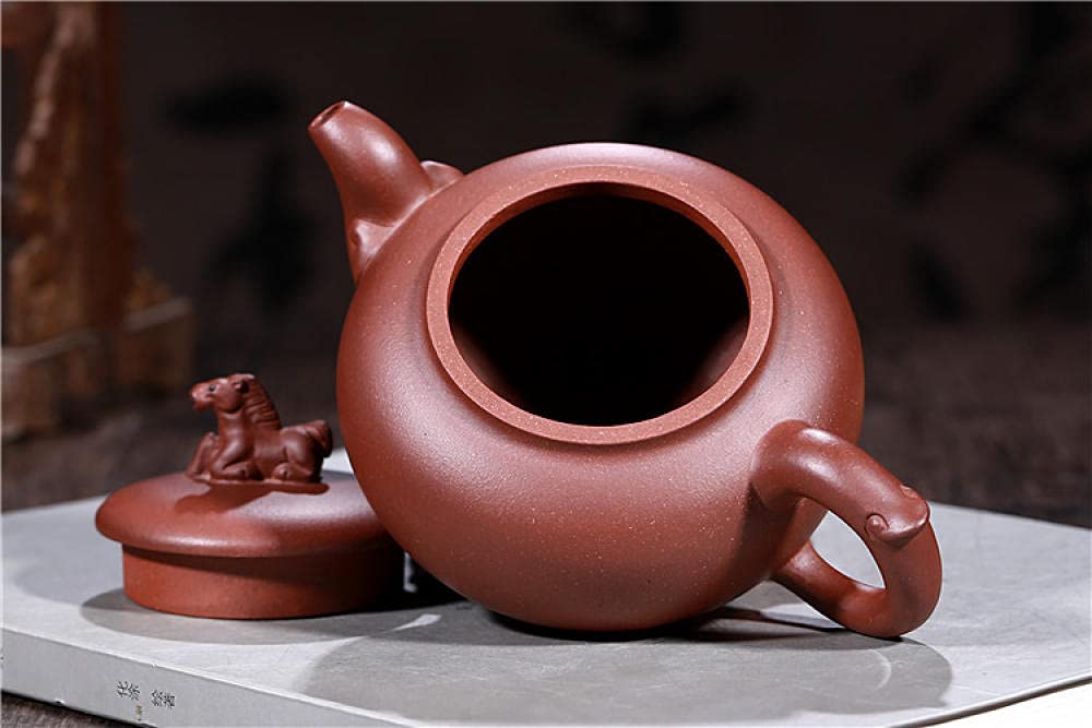 Czajniczek Zaparzacz Do Herbaty Czajniczek Ekspres Do Herbaty Yixing Handmade Teapot Surowy Rudy Purpurowy Purpurowy Piasek Pot Natychmiast Udany Czajnik Prezent Herbata Zestaw