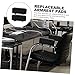 HOMSFOU 1pair Comfortable Armrest Pads Soft Armrest Covers for Office Chair Gaming Chair Wheelchair Lateral Support