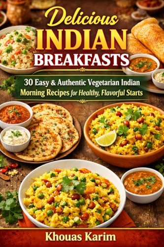 Delicious Indian Breakfasts: 30 Easy & Yummy Recipes Quick, Healthy, and Authentic Recipes for Every Morning: Quick, Healthy & Vegetarian Indian Morning Recipes for Everyday Cooking