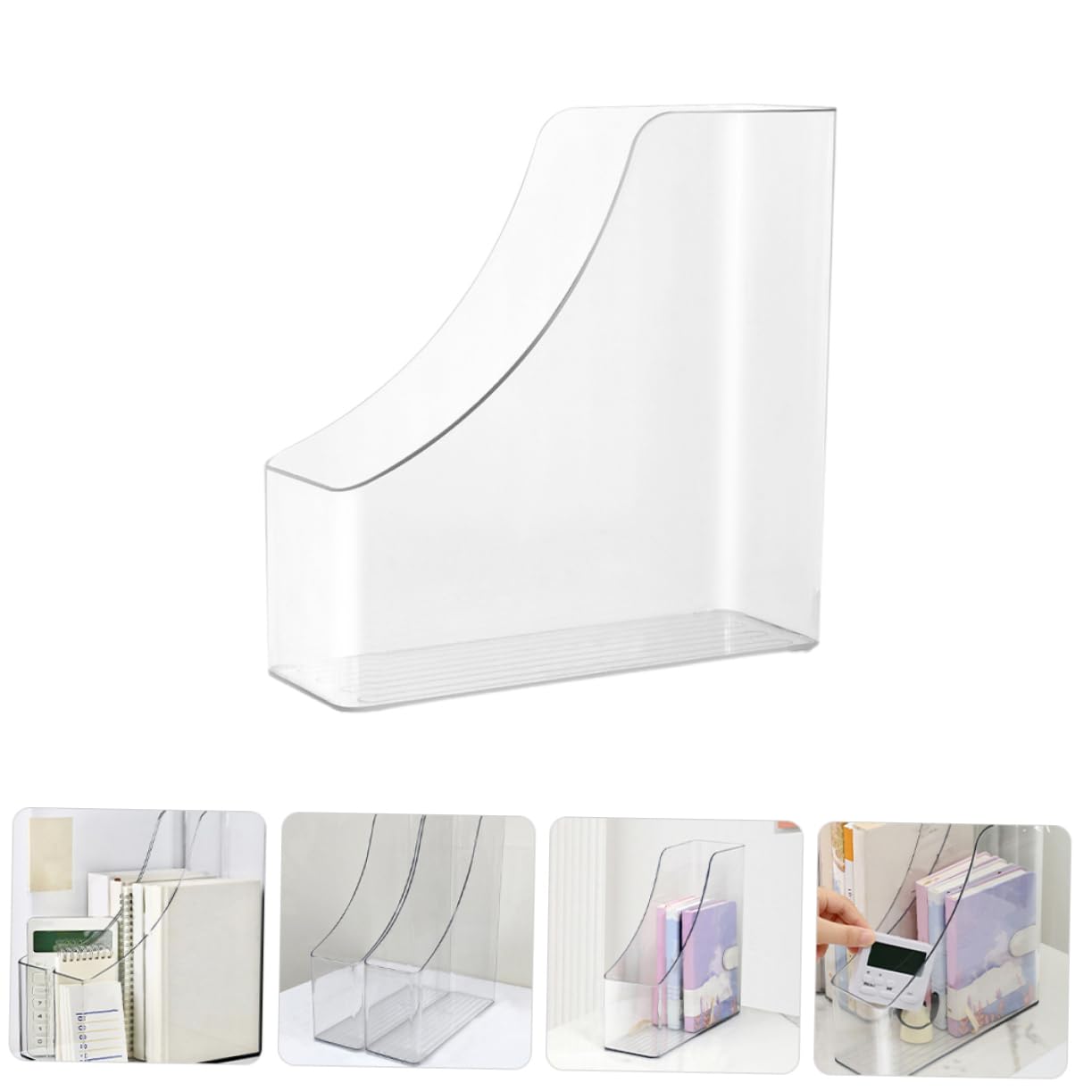 Soportes Transparentes Para Documentos y Revistas A4, Organizadores De Archivos De Escritorio, Revisteros Reutilizables Para Oficina y Estudio, Conjunto De 2 Piezas