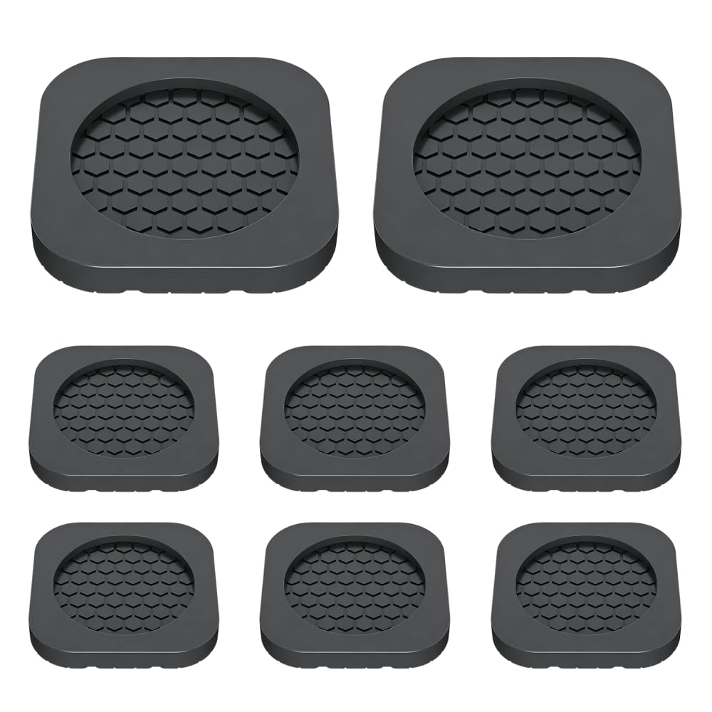 Washing Machine Anti Vibration Pads, 8Pcs Silicone Shock Absorbers Feet Mat