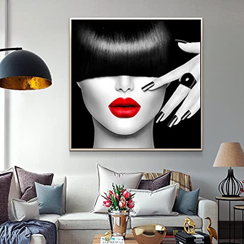 Peinture salon de mode affiche manucure et gravures murales 80x80cm sans cadre - 3