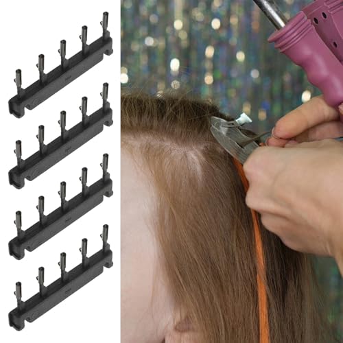 Pinzas Negras para Extensiones Cortinas Cabello Hebilla Máquina Pelucas 6