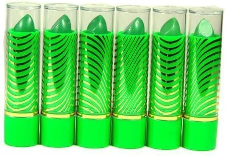 Aloe Vera Color Change Mood Lipstick Assorted Lipsticks 6 pc Green