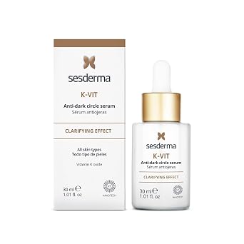 Sesderma K-VIT Facial Anti-Dark Circle Serum, Revitalizing Eye Serum for Dark Circles & Signs of Aging, Gentle Formula with Vitamin K, 1.0 fl oz