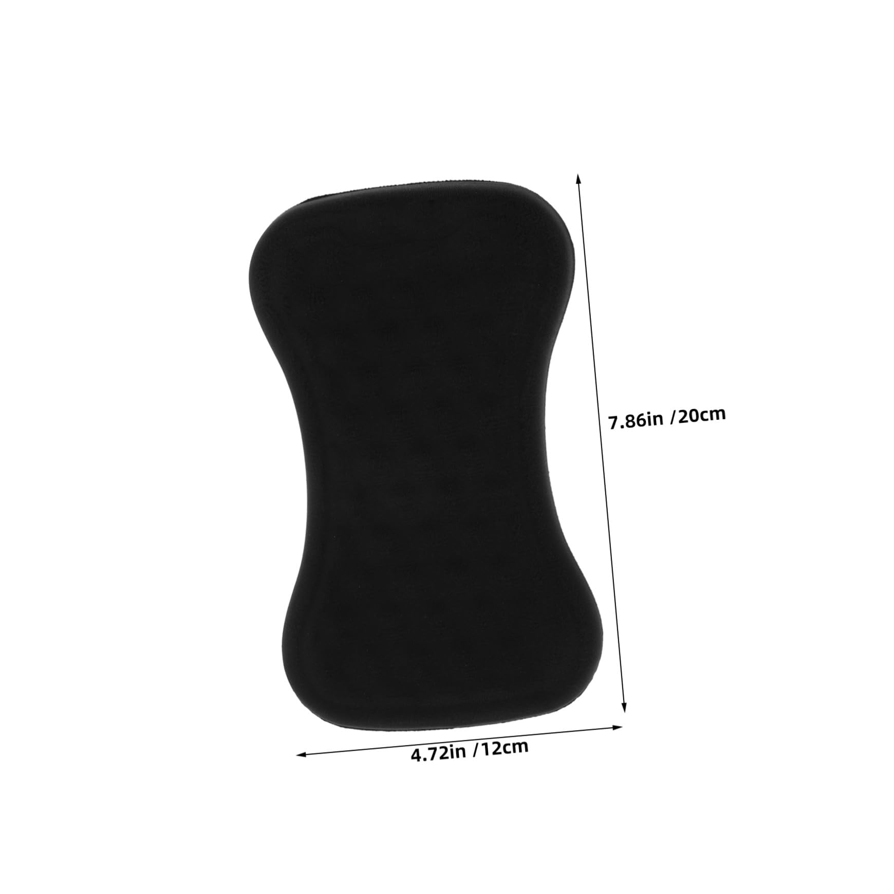 2 Pezzi Resto del polso da tastiera tappetino da polso per mouse poggiapolsi ergonomico da gioco Black