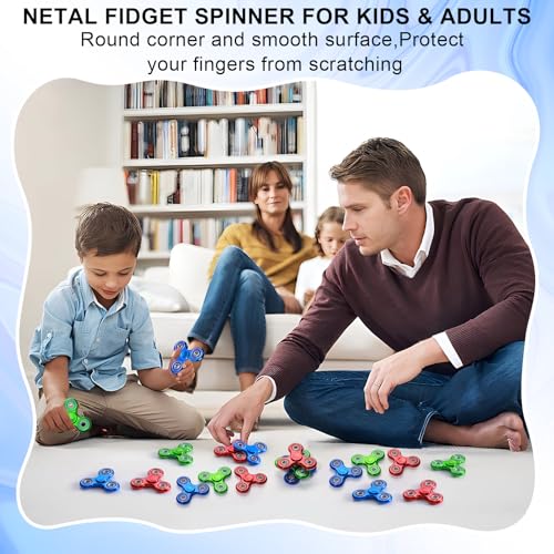 SCIONE 3Stück Fidget Spinner Sensorisches Hand Zappelspielzeug, Angst Stress Relief Geburtstag Geschenke für Kinder Erwachsene Jungen Mädchen