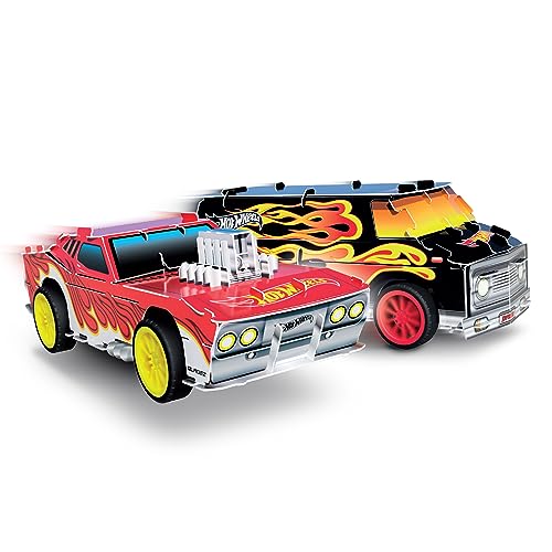 BLADEZ Hot Wheels Street Racers, Twin Pack - Car and Van, Pull Back Vehicles for kids, Licensed Build Kit, STEM Activity, Motor Maker Kitz Toyz - Image 4