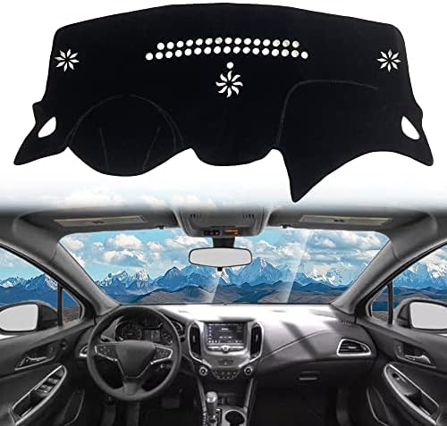 Kaitian Copertura Cruscotto Antiscivolo Per Kia Forte Berlina 2014-2018 – Tappeto Parasole In Fibra Morbida, Termoretraibile, Nero - 3