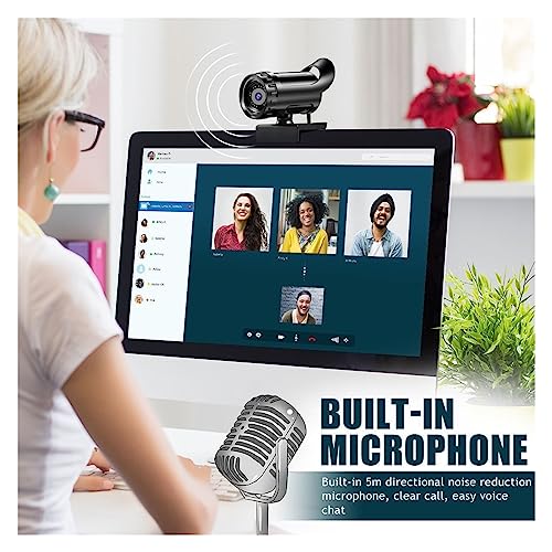 Webcam 4K résout les vidéos floues sur ordinateur avec son micro USB