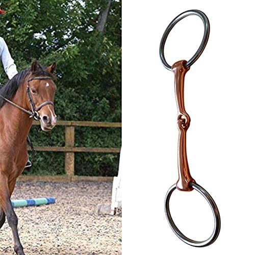 Mors de cheval en acier inoxydable avec tige ronde en cuivre 65 mm